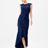 FREIDA LACE HI LO DRESS BL85D0605