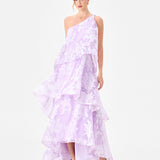LORAINA ASYMMETRIC TIERED DRESS BL86D07205