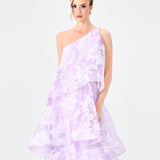 LORAINA ASYMMETRIC TIERED DRESS BL86D07205