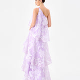 LORAINA ASYMMETRIC TIERED DRESS BL86D07205