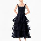 BESTY SQUARED TIERED MIDI BL86D07206