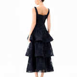 BESTY SQUARED TIERED MIDI BL86D07206