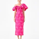 SOLIEL DRAMATIC SHOULDER COLUMN MIDI BL86D07208