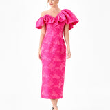 SOLIEL DRAMATIC SHOULDER COLUMN MIDI BL86D07208
