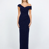 MELISSA ASYMMETRIC GATHERED DRESS BL86D07221