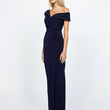 MELISSA ASYMMETRIC GATHERED DRESS BL86D07221