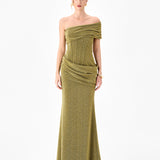 JULITA CORSET DRAPED MAXI BL86D07223