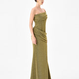 JULITA CORSET DRAPED MAXI BL86D07223