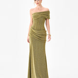 JULITA CORSET DRAPED MAXI BL86D07223