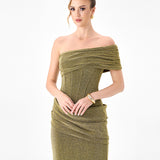 JULITA CORSET DRAPED MAXI BL86D07223