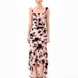 RIVEER HI LO FLORAL MIDI BL86D07228