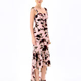 RIVEER HI LO FLORAL MIDI BL86D07228
