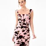 RIVEER HI LO FLORAL MIDI BL86D07228