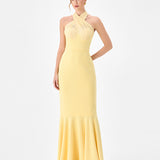 HALISA HIGH NECK GOWN BL86D07229