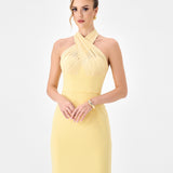 HALISA HIGH NECK GOWN BL86D07229