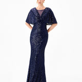 PAOLA FLUTTER SEQUIN MAXI BL86D07248