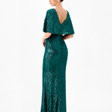 PAOLA FLUTTER SEQUIN MAXI BL86D07248