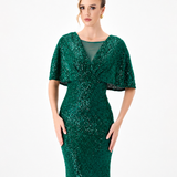 PAOLA FLUTTER SEQUIN MAXI BL86D07248