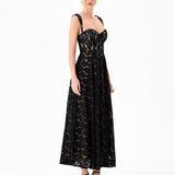 GAIA SWEETHEART LACE MIDAXI BL86D07300
