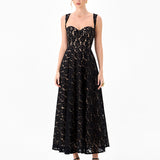 GAIA SWEETHEART LACE MIDAXI BL86D07300