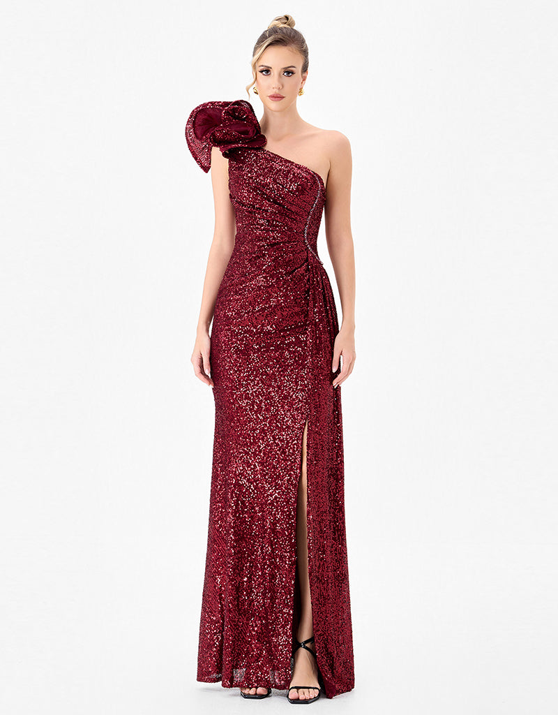 MILLER STATEMENT ROSETTE GOWN BL86D07303
