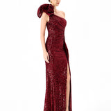 MILLER STATEMENT ROSETTE GOWN BL86D07303