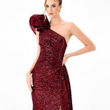 MILLER STATEMENT ROSETTE GOWN BL86D07303