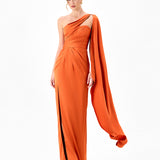 PALMER SATIN SASH GOWN BL86D07304