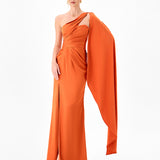 PALMER SATIN SASH GOWN BL86D07304