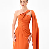 PALMER SATIN SASH GOWN BL86D07304