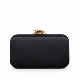 NORELLE FAN EMBELLISHED BLACK CLUTCH OC4437
