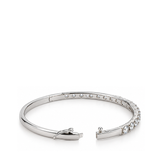 CHANTAL ROUND DIAMANTE SILVER BANGLE