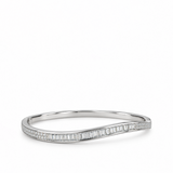 COLETTE BAGUETTE DIAMANTE SILVER BANGLE