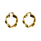 CAMILIA WAVY HOOP EARRINGS