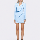 SELENE RUFFLE BLAZER DRESS SAMPLE BL67D11S