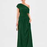 ASYMMETRIC SHOULDER MAXI BL85D0616