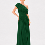 ASYMMETRIC SHOULDER MAXI BL85D0616