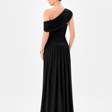 ASYMMETRIC SHOULDER MAXI BL85D0616