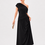 ASYMMETRIC SHOULDER MAXI BL85D0616