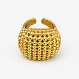 GOLDEN MOSAIC DOME RING J2511R03G