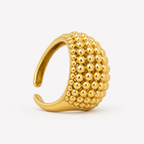 GOLDEN MOSAIC DOME RING J2511R03G