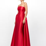 GRAYCE STRAPLESS SATIN GOWN B78D39L