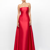 GRAYCE STRAPLESS SATIN GOWN B78D39L