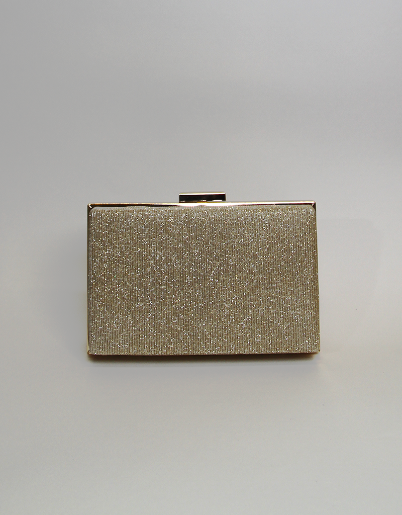 ERIKA SLEEK CLASP CLUTCH  - GOLD