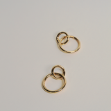 ETERNAL INTERLOCKING GOLD EARRINGS