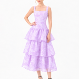 BESTY SQUARED TIERED MIDI BL86D07206