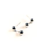 HARPER DOUBLE MINI DROP EARRINGS SILVER