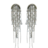 SILVER ARC CASCADING EARRINGS J2511E03S