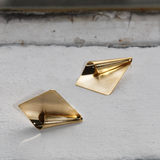 JUVIA STATEMENT GOLD EARRINGS