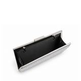 KRISTA RHINESTONE AND PEARL CLUTCH SILVER YX00019